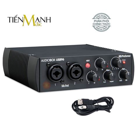 Chính Hãng Soundcard PreSonus AudioBox USB 96 Bộ Thu Âm Thanh và