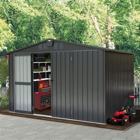 Domi Outdoor Storage Shed X Metal Garden Shed For Bike Trash