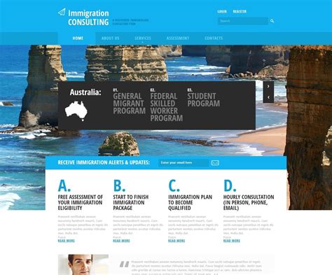 Immigration Website Templates Free