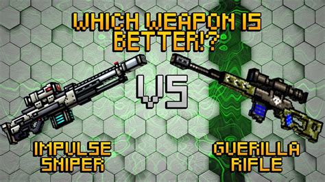 Pixel Gun 3d Impulse Sniper Rifle Vs Guerilla Rifle Youtube