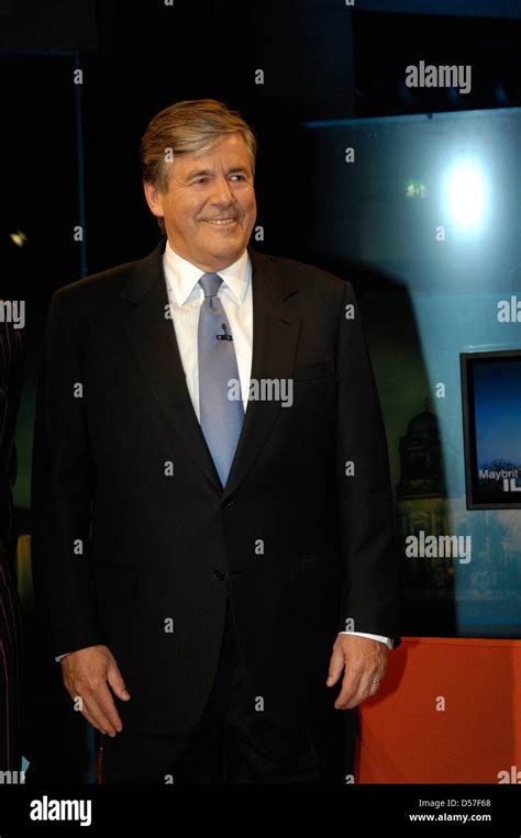 deutsche bank ceo josef ackermann pictured  taping  tv panel