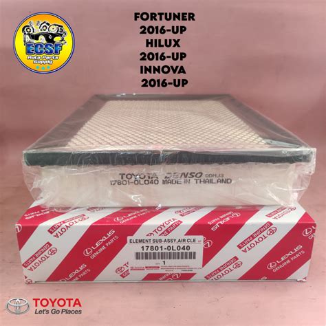 L Toyota Air Filter For Fortuner Hilux Innova Shopee