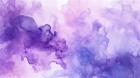 Aesthetic Watercolor Splash Background In Shades Of Violet Purple