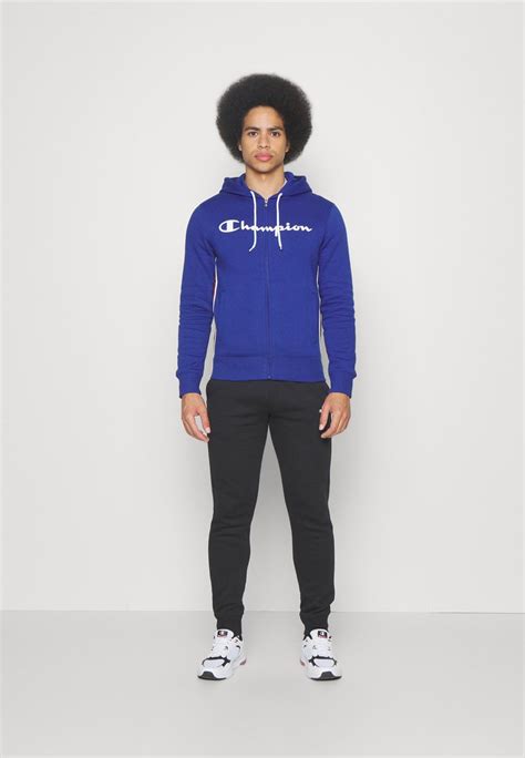 Champion Hooded Full Zip Trainingsanzug Darkblue Dunkelblau