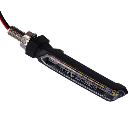 Universal Motorcycle Sequential Led Turn Signal Indicator Light Fit For