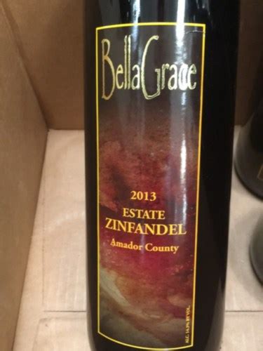 Bella Grace Vineyards Estate Zinfandel Vivino Australia