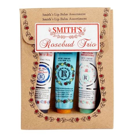 Smiths Rosebud Perfume Company Lip Trio Rosebud Perfume Rose Buds