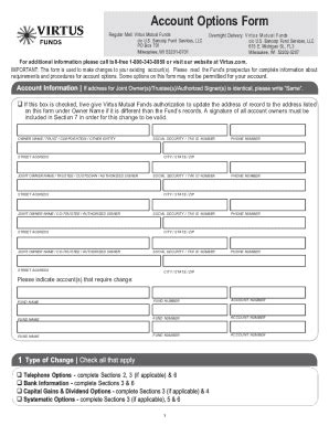 Fillable Online Voya Mutual Fund Non Retirement Account Application