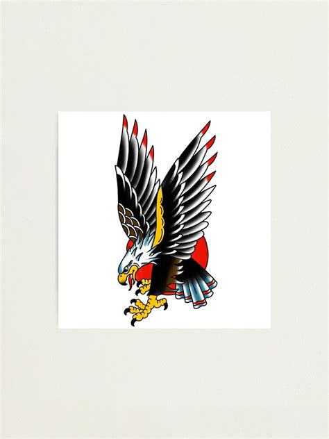 "Traditional Tattoo Eagle" Photographic Print for Sale by stephenjshaw | Redbubble