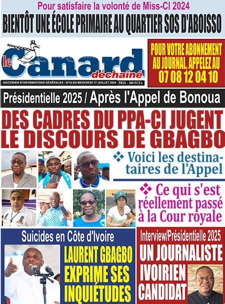 Titrologie de Le Canard Déchaîné N33 du mercredi 17 juillet 2024