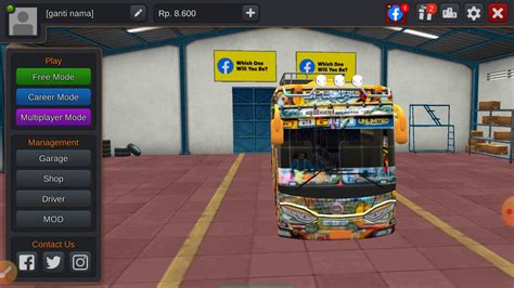 Bus Simulator Indonesia Game Eke Kapat Gahana Vidiha Youtube