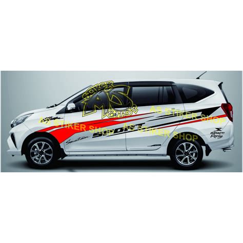 Jual Stiker Sticker Cutting Stiker Mobil Daihatsu Sigra Toyota Calya