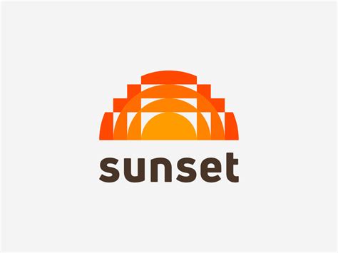 Sunset Logo Design By Nour Oumousse