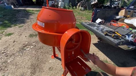 Harbor Freight Cement Mixer Assembly Youtube