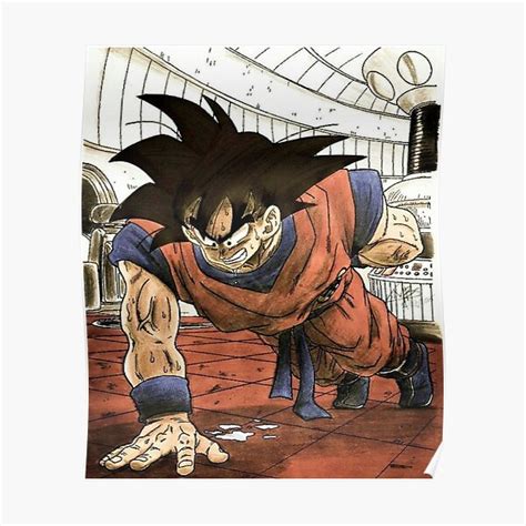 "Goku training" Poster for Sale by moske98 | Redbubble