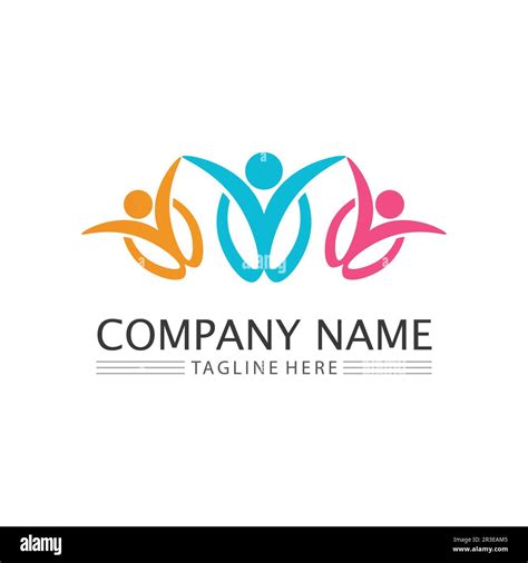 Abstract People Logo Designfun Peoplehealthy Peoplesportcommunity