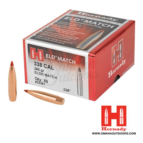 Hornady Eld Match Caliber Bullets Grain Round Box