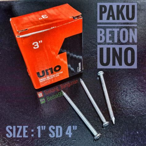 Jual Paku Beton Putih UNO Paku Cor Uno Shopee Indonesia