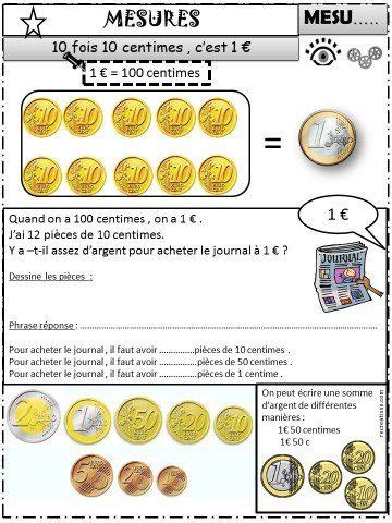 Sequence Monnaie Ateliers Exercices M Mos Recreatisse La