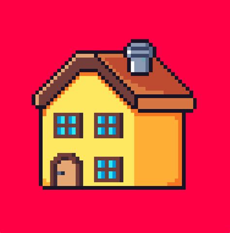 Pixel Art House 2d 21 Koleksi Gambar