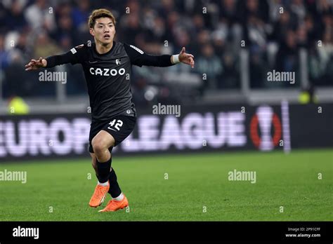 Ritsu Daan Of Sc Freiburg Gestures During The Uefa Europa League Round