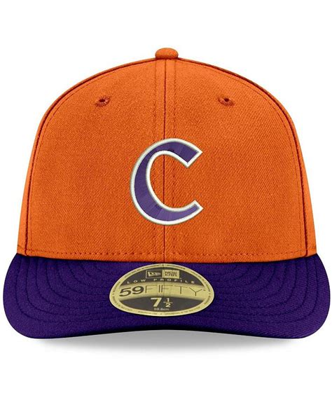 New Era Mens Orange And Purple Clemson Tigers Basic Low Profile