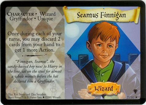 Seamus Finnigan Trading Card Harry Potter Wiki Fandom Powered By