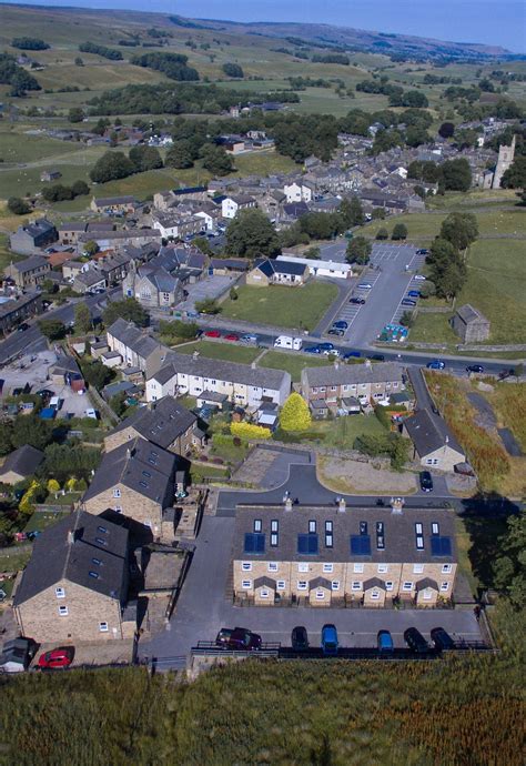 Aerial Photo of Hawes Yorkshire. Hawes is a large village or small town ...