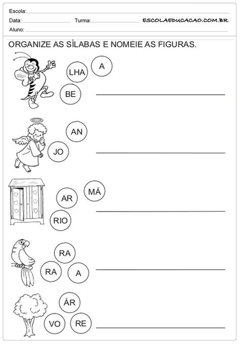 Pinte os desenhos que comece a letra A Escola Educação