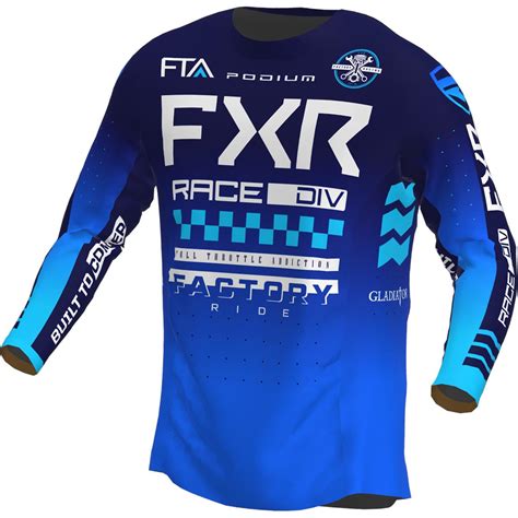 Fxr Mx Jersey Podium Gladiator Blau Maciag Offroad