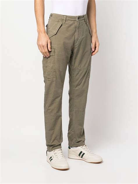 Polo Ralph Lauren Straight Leg Cotton Cargo Pants In Green Modesens