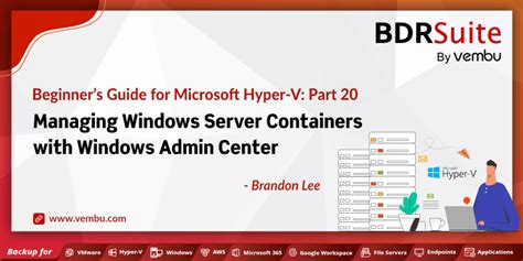 Beginners Guide For Microsoft Hyper V Managing Windows Server