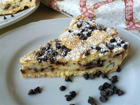 Crostata Ricotta E Gocce Di Cioccolato Divertirsi In Cucina