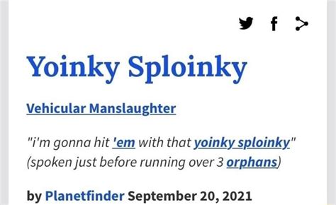 Yoinky Sploinky Vehicular Manslaughter Im Gonna Hit Em With That