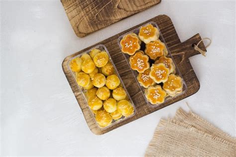 Premium Photo Homemade Indonesian Pineapple Tart Cookies Or Nastar