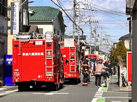 警視六六三 On Twitter Rt Tokyoaccident 【草加市で火災 消防車が集結】 草加市清門2丁目15番、清門中央