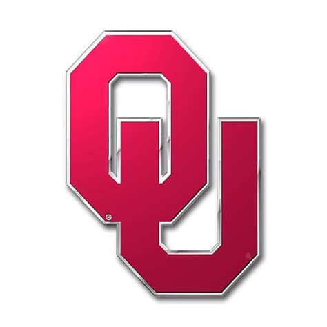 Oklahoma Sooners Color Emblem 3 Car Team Decal