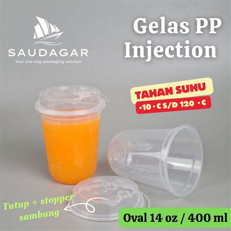 Jual Gelas Cup Pp Injection Oz Gelas Thinwall Ml Shopee