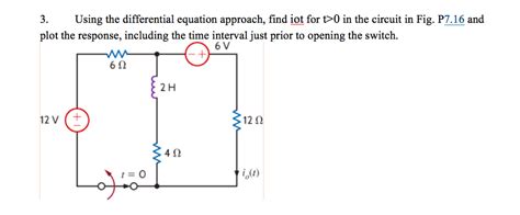 Solved 3 Using The Differential Equation Approach Find Iot Chegg