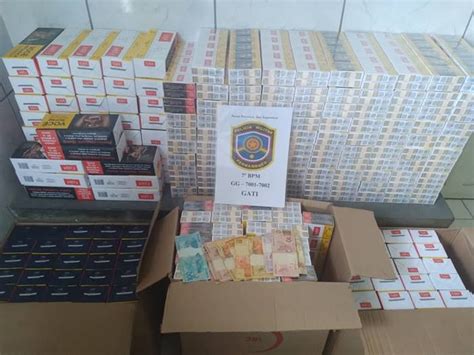 Polícia Militar apreende mais de 2 6 mil carteiras de cigarro sem nota