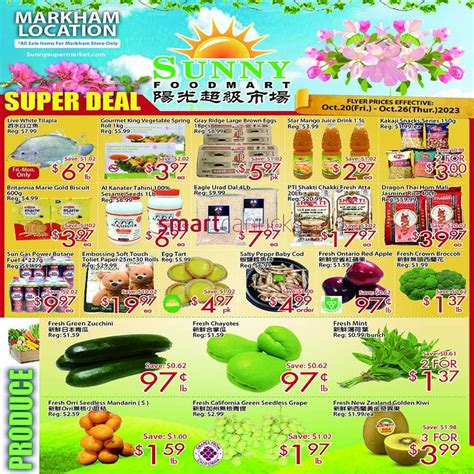 Sunny Foodmart Markham Flyer October To