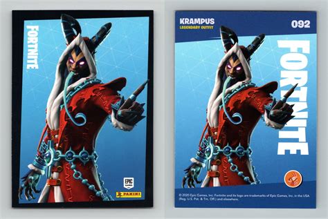 Krampus Fortnite Reloaded Panini Legendary Outfit Trading Card