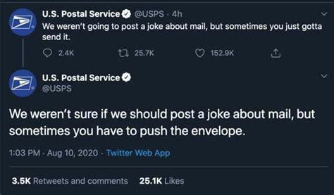 The United States Postal Service Got Jokes R Puns