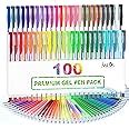 Amazon Lineon 100 Pack Gel Pens Set 50 Colors Gel Pens With 50