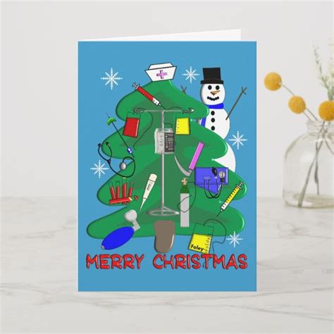 Nurse Christmas T Shirts And Ts Holiday Card Zazzle Nurse Christmas Holiday Design Card