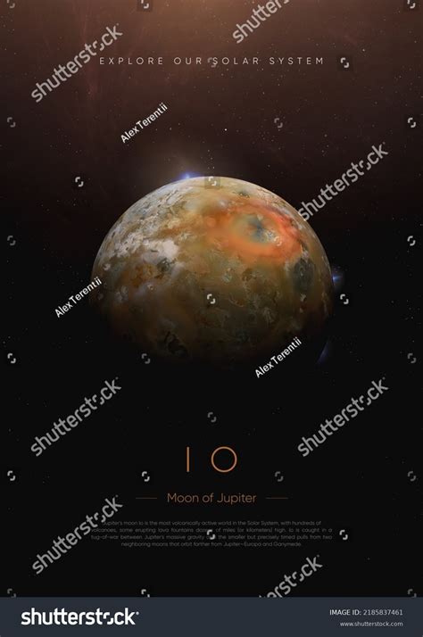 Io Moon Jupiter 3d Illustration Poster Stock Illustration 2185837461 ...