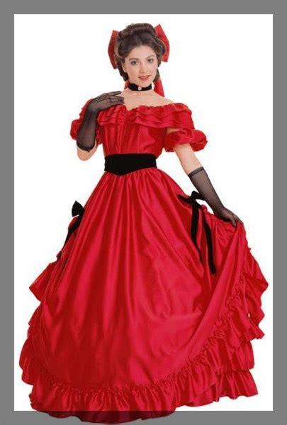 1860s Southern Belle Red Victorian S A Masquerade Costume