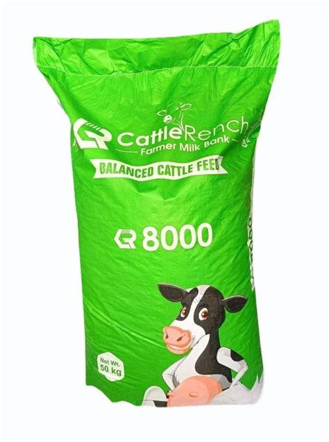 Pellets Cattle Rench 8000 Pallet Cattle Feed Packaging Type PP Bag