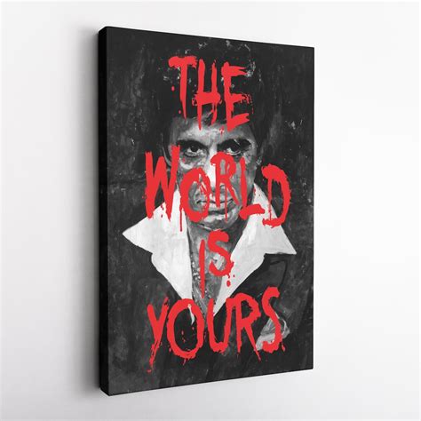 Scarface Tony Montana Poster Movie Hand Made Posters Canvas Print Wall