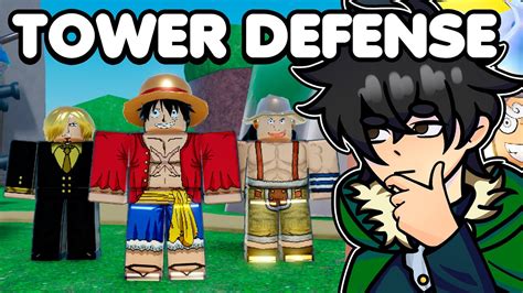 TESTEI ESSE NOVO TOWER DEFENSE DE ONE PIECE NO ROBLOX YouTube